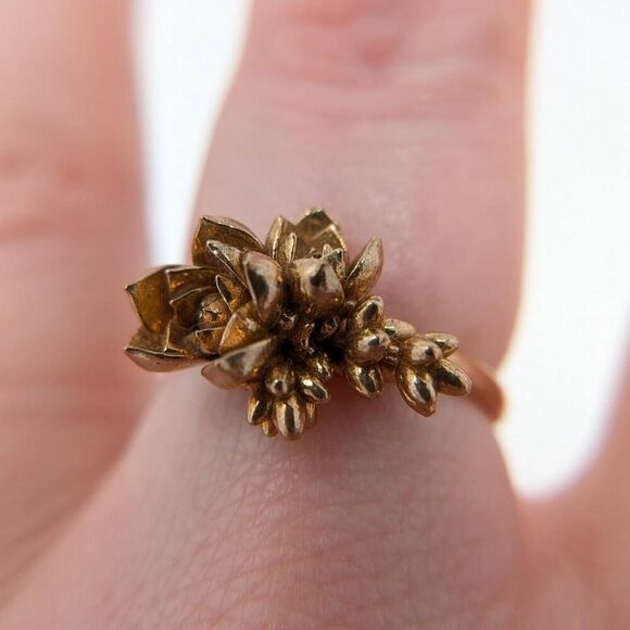 Botanical Cluster Ring in Natural Bronze size 7 by Collected Edition - Picture 4 of 15